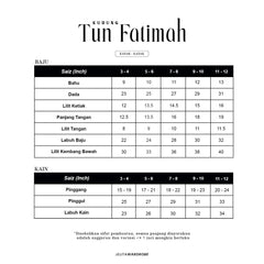 Kurung Tun Fatimah Kids